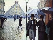 Gustave Caillebotte Paris, rain Sweden oil painting artist